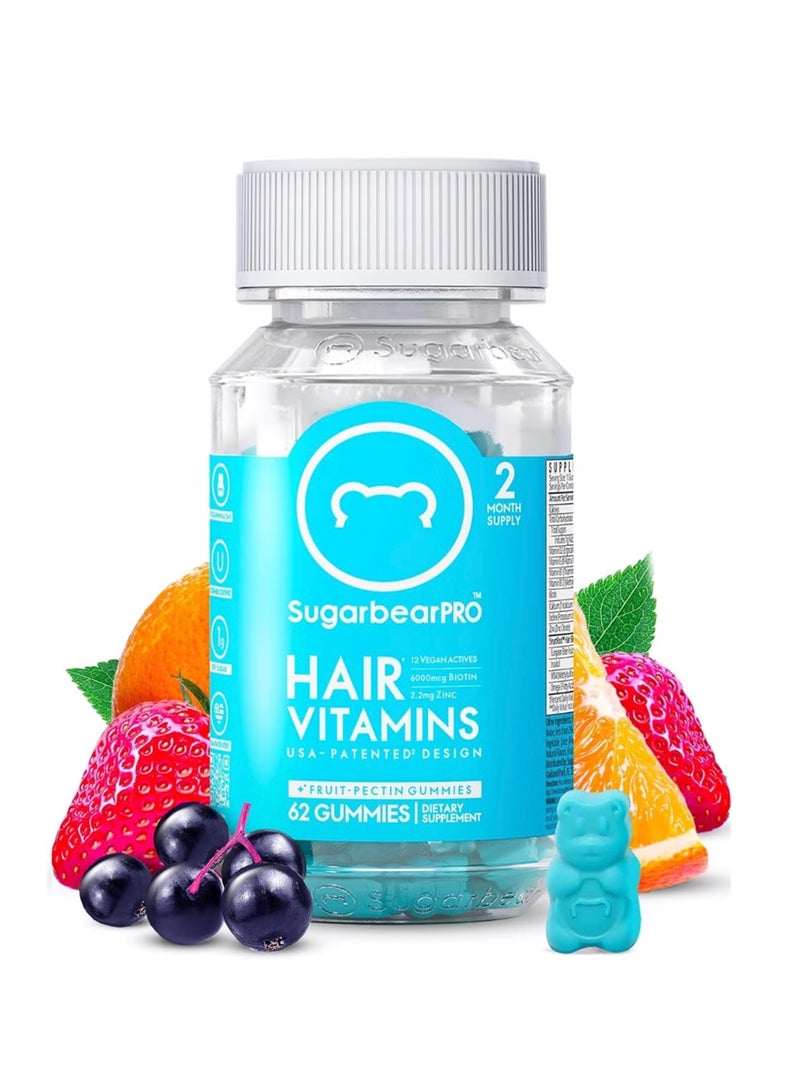 SugarBear Hair Vitamins 62 Gummies - Image 1